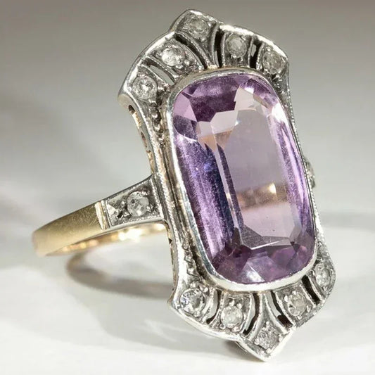 Zenat Sparkling Crystal Zircon Women's Ring