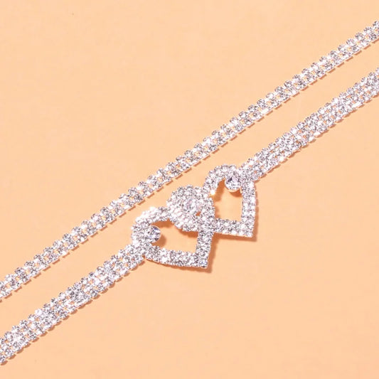 Zenat Dazzling Cubic Zirconia Chain Anklet