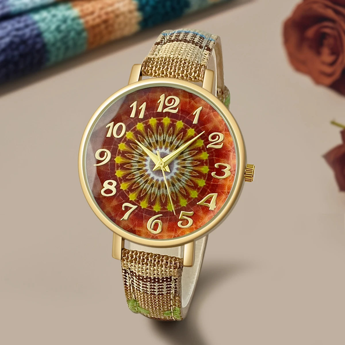 Zenat Watch Luxury Ladies Gift multicolors