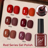 Zenat Red Autumn Winter Gel Nail Polish