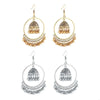 Zenat 2025 Retro Tassel Drop Jhumka Earrings