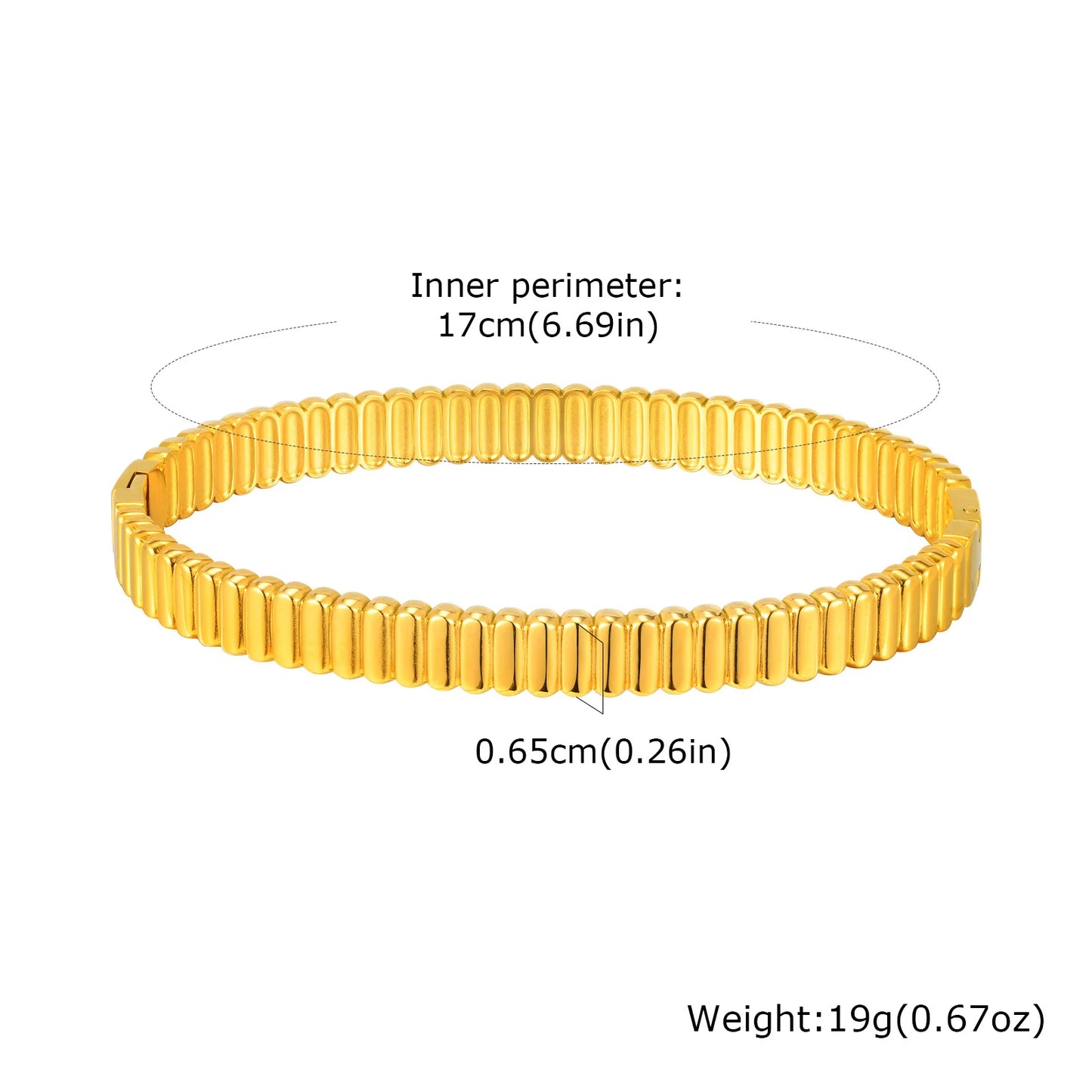 Vnox Romantic Zircon Bracelet For Women No Fading