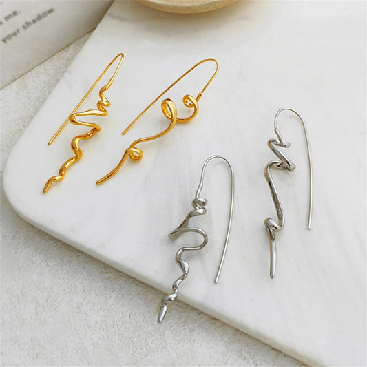 Zenat 3D Abstract Earrings – Stylish Retro Women Jewelry
