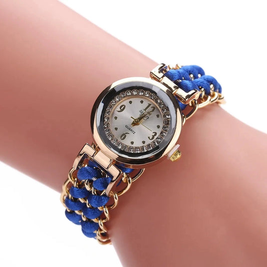Zenat Style Fashion Creative Woven Bracelet Watch