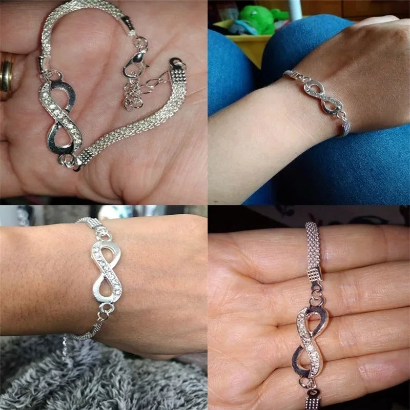 Zenat Delysia King 8-Shaped Crystal Bracelet