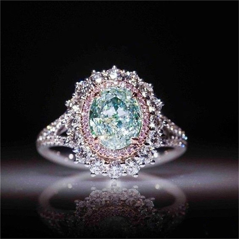 Zenat Inlaid Pink Zircon Multicolour Stone Ring