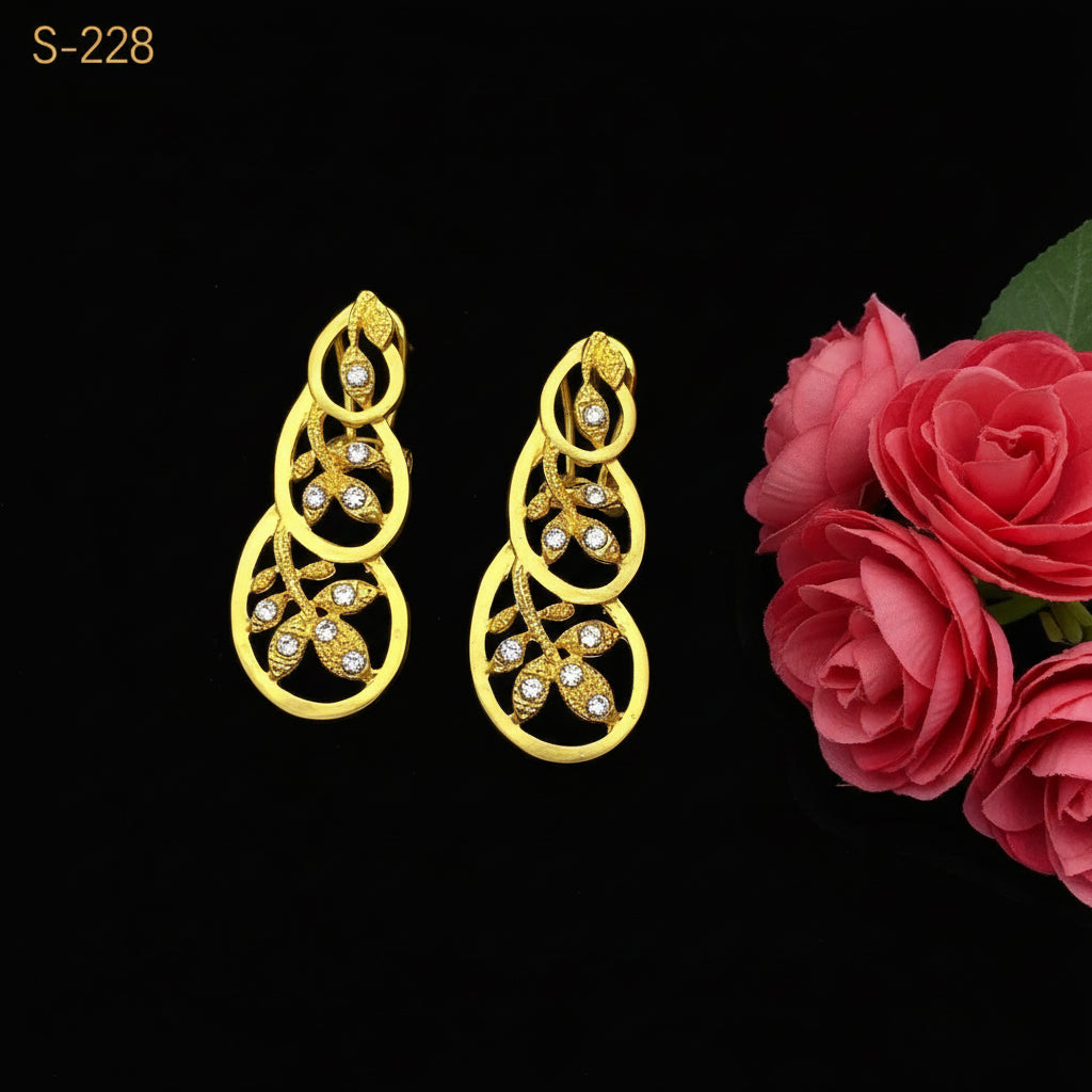 Zenat Bridal Dubai 24k Gold Color Jewelry Set