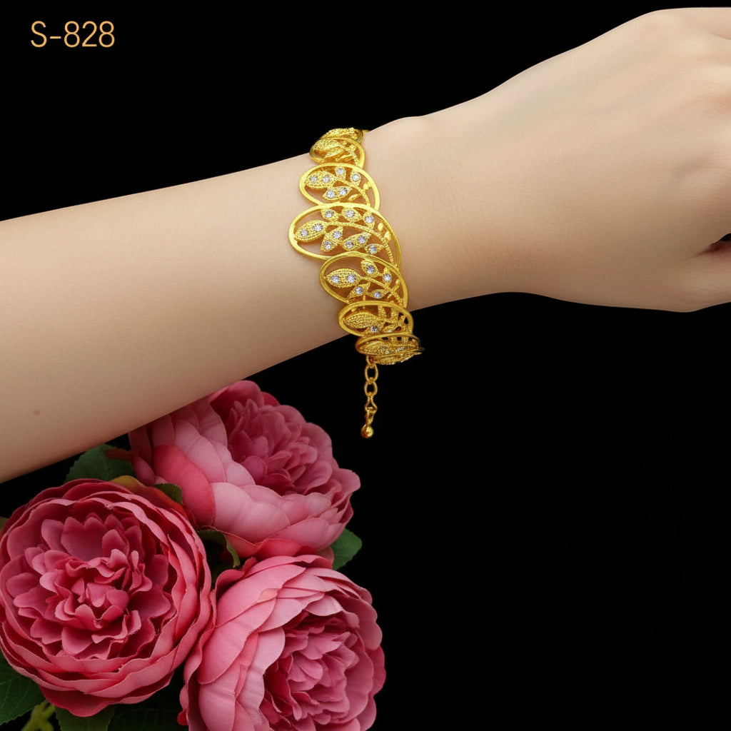 Zenat Bridal Dubai 24k Gold Color Jewelry Set