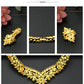 Zenat Dubai Gold Color 24k Luxury Necklace Set