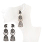 Zenat Retro Peacock Afghan Jhumka Tassel Earrings