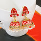 Zenat Trendy Indian Jhumka Charm Stud Earrings