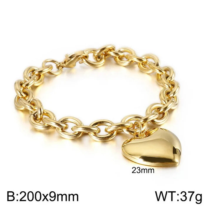 Asscher Cut 8mm Waterproof Stainless Steel Bracelet