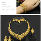 Zenat Dubai Gold Color 24k Luxury Necklace Set