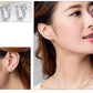 Fine Jewelry 925 Sterling Silver Earrings Inlaid With Zircon Crystal Flower Earrings Charm Jewelry For Women Gift Engagement Wed