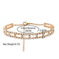 Zenat Iced Out Chunky Cuban Anklet for Women