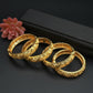 24K Gold Color Charm Bangles Adjustable