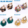 Zenat Bohemian Acrylic Earrings – Colorful Minimalist Statement