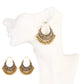 Zenat Retro Boho Silver Tassel Flower Jhumka