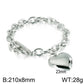 Asscher Cut 8mm Waterproof Stainless Steel Bracelet