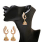 Zenat Ethnic Peacock Pearl Tassel Jhumka Earrings
