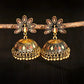 Zenat Trendy Indian Jhumka Charm Stud Earrings