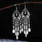Zenat 2020 Vintage White Bead Tassel Jhumka