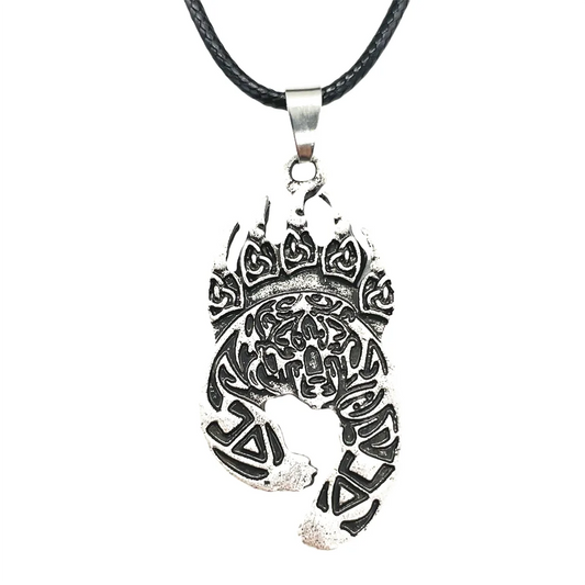 Zenat Bear Paw Veles Viking Pendant Necklace