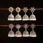 Zenat Trendy Indian Jhumka Charm Stud Earrings