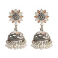 Zenat Trendy Indian Jhumka Charm Stud Earrings