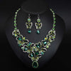 Zenat Butterfly Necklace Earrings Set