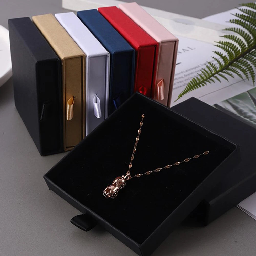 Kraft Paper Drawer Jewelry Box
