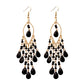 Zenat 2020 Vintage White Bead Tassel Jhumka