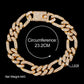 Zenat Iced Out Chunky Cuban Anklet for Women