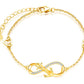 Drop Shipping 925 Sterling Silver Anchor Infinity Heart Charm Silver Bracelet for Women New Arrival