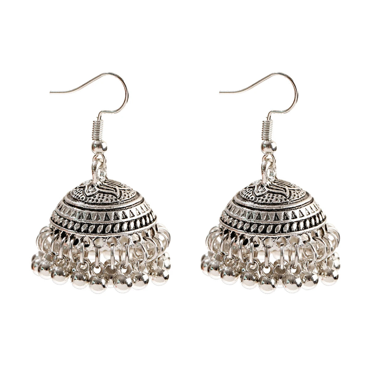 Zenat Trendy Indian Jhumka Charm Stud Earrings