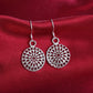Zenat 925 Silver Round Earrings – Wedding & Party