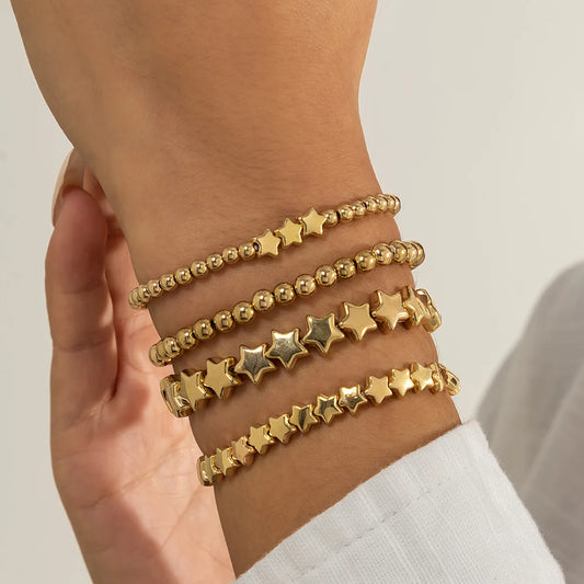 Star Bracelet Set Women's Gold/Silver Bracelets