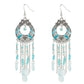 Zenat 2020 Vintage White Bead Tassel Jhumka