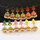 Zenat Trendy Indian Jhumka Charm Stud Earrings