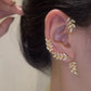 Zenat Silver Leaf Butterfly Clip Earrings – Non-Pierced Sparkle