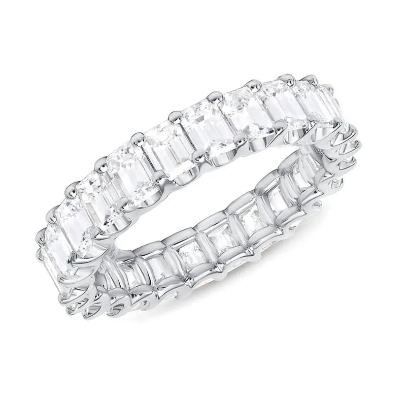 Huitan Gorgeous Promised Rings Love Wedding Jewelry Full Paved Square Crystal Zircon Elegant Women Marriage Engagement Ring New
