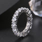 Fashion Luxury Cubic Zirconia Engagement Rings for Women Marquise Crystal Wedding Ring Party Jewelry Gift