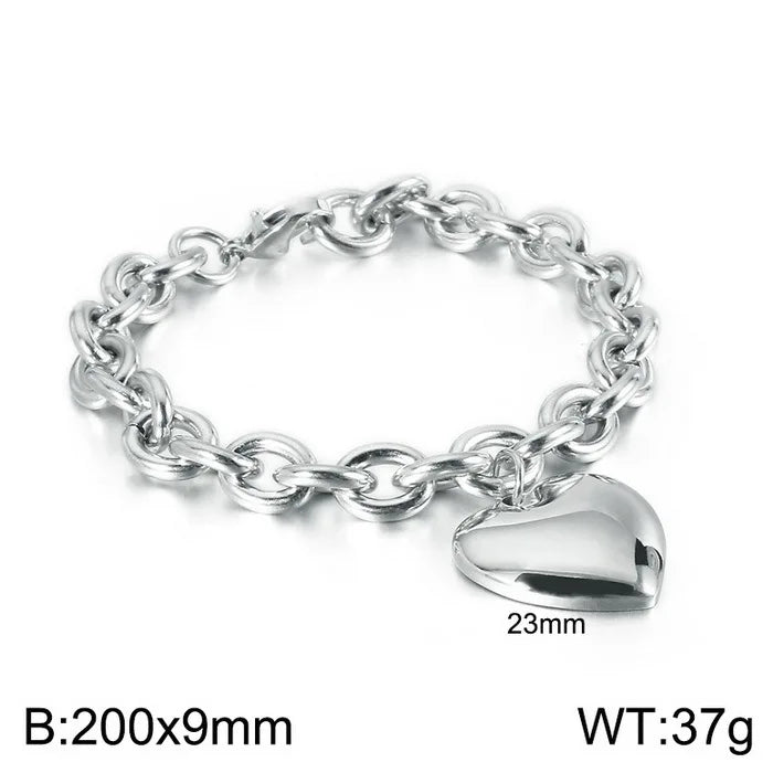 Asscher Cut 8mm Waterproof Stainless Steel Bracelet