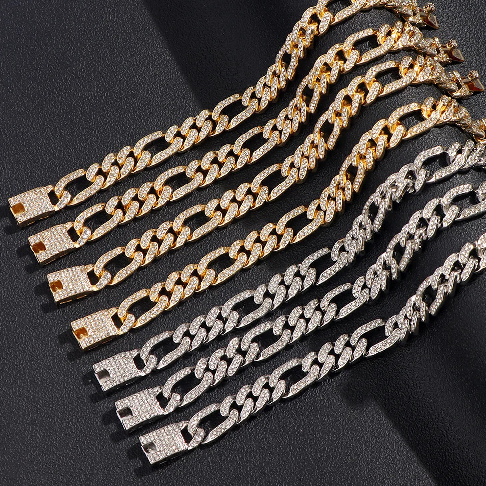 Zenat Iced Out Chunky Cuban Anklet for Women