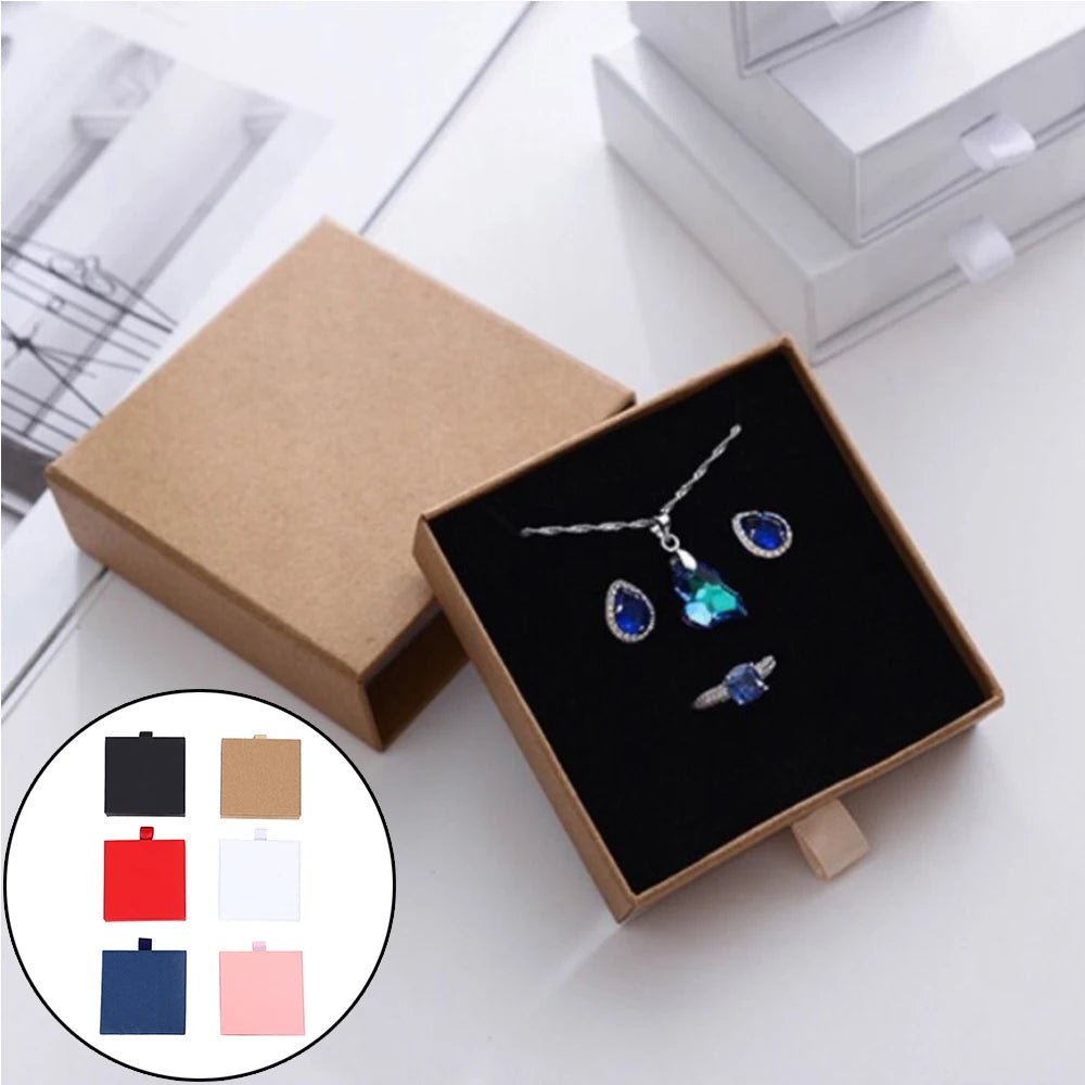 Kraft Paper Drawer Jewelry Box