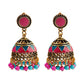 Zenat Trendy Indian Jhumka Charm Stud Earrings