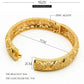 24K Gold Color Charm Bangles Adjustable