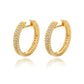 Zenat Round Hoop Stainless Steel Earrings for Women
