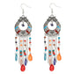Zenat 2020 Vintage White Bead Tassel Jhumka