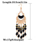 Zenat 2020 Vintage White Bead Tassel Jhumka